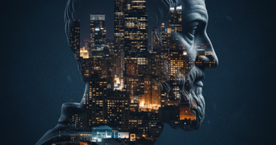 The silhouette of a Roman philosopher (Seneca) - Mind Be More
