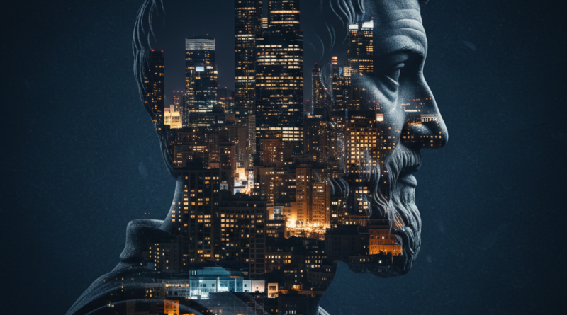 The silhouette of a Roman philosopher (Seneca) - Mind Be More