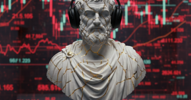 Marcus Aurelius as a modern Stoic investor ignoring market noise.